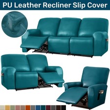 Copridivano Reclinabile Antiscivolo Pelle PU Impermeabile Elasticizzato Reclinabile