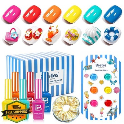 beetles Gel Polish Sunstripe Neon Rainbow 6 Colors