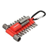 Mini Werkzeug Set 20-Tlg Schraubendreher Bits StecknüSse Karabiner Multitool Neu