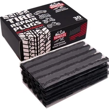 Vehiclex Flat Tire Repair Plugs - 30pcs Heavy Duty Plug and Patch Kit for Eme...