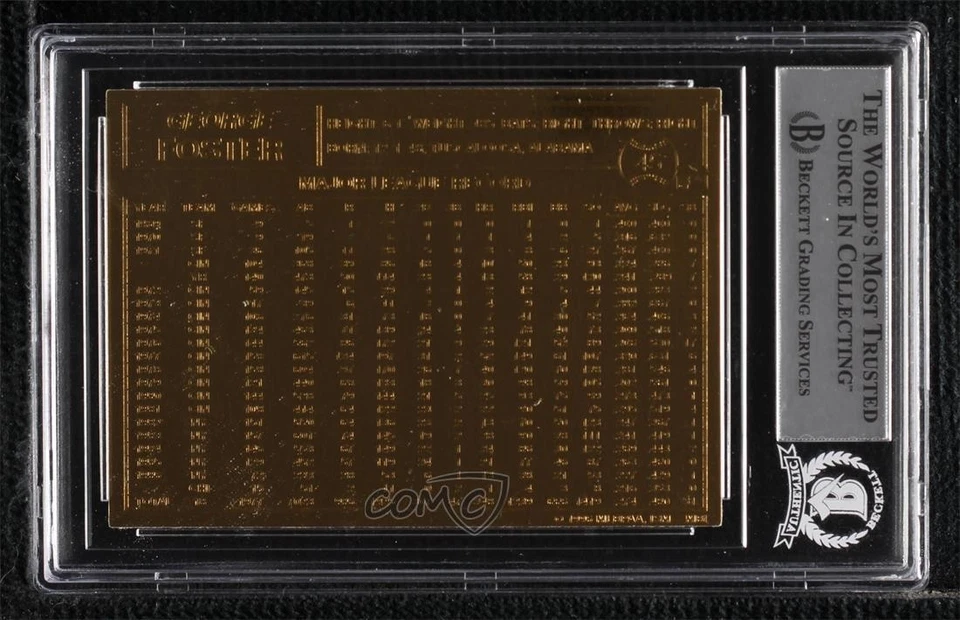 BAS 1995-2010 Danbury Mint 22K Gold George Foster #45 BGS Authentic Auto - Image 2 of 2