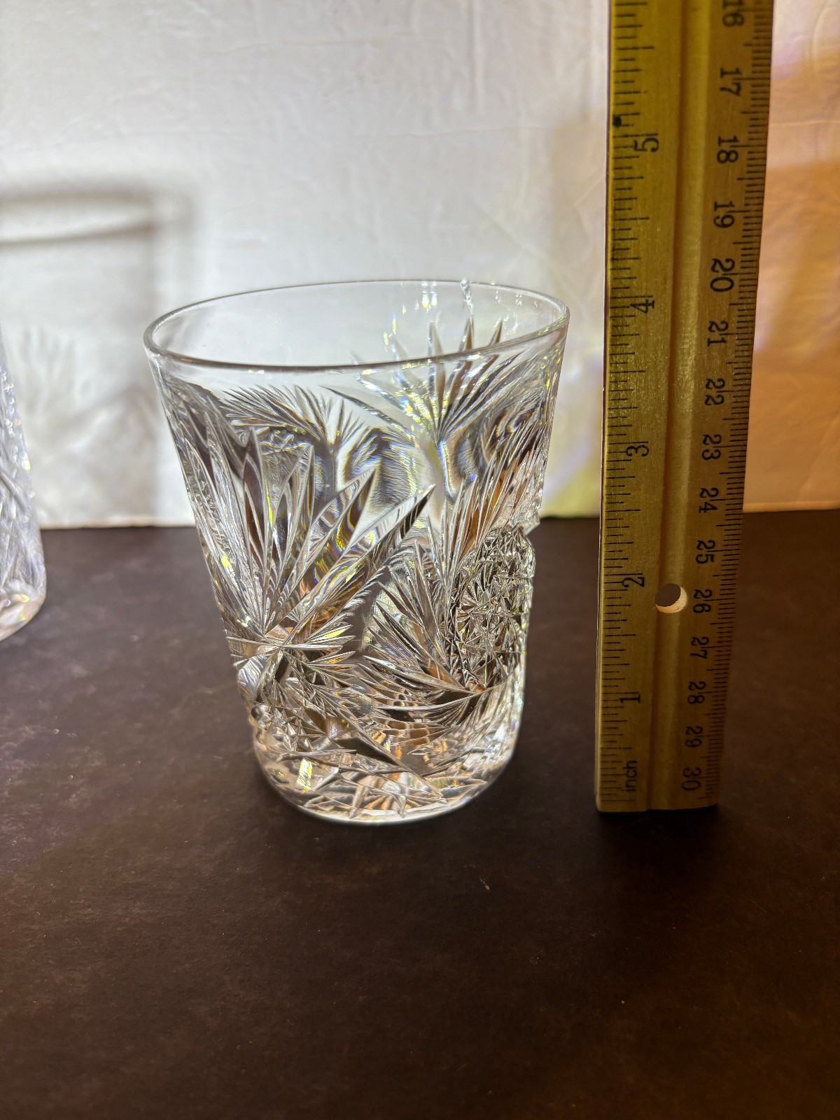 American Brilliant , ABP - FOUR "ORPHAN" UNMATCHED TUMBLERS, lot