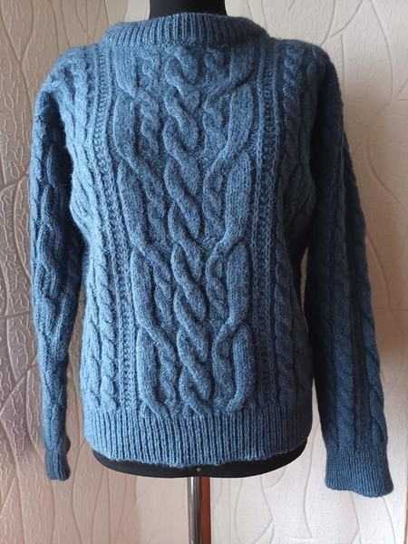 Women Bonner of Ireland Sweater Navy Wool 38 / M /
