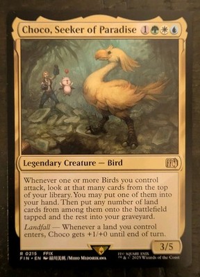 choco mtg card Choco, Seeker of Paradise