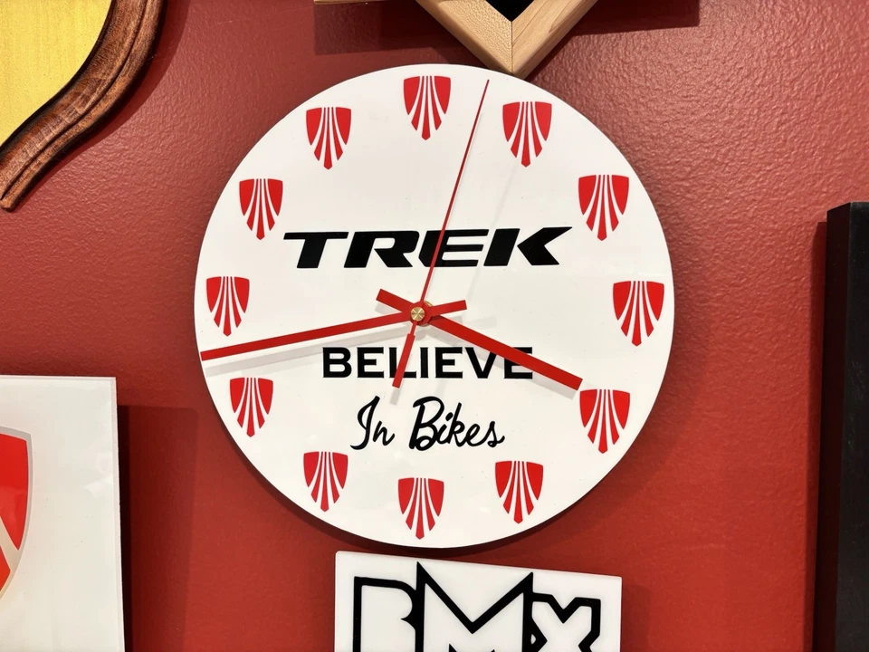 Custom Specialized Bikes HANDMADE Acrylic Clock Lotsa Color Options! Bicycles - Image 3 of 4