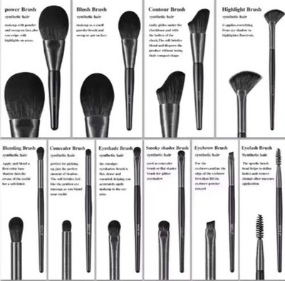 BEILI Low MOQ Ship Fast Custom High Quality Make Up Brushes Wood Handle Premium