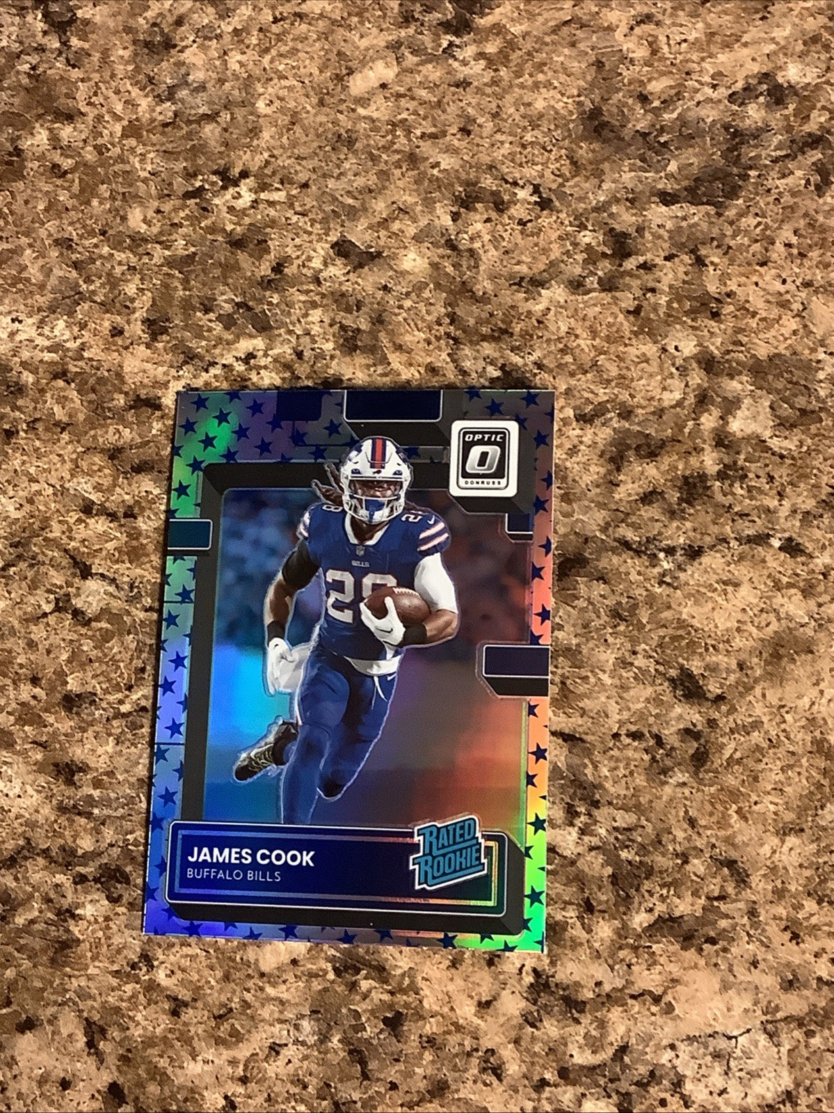 2022 Panini Donruss Optic - Rated Rookie James Cook #215 Stars Prizm (RC)