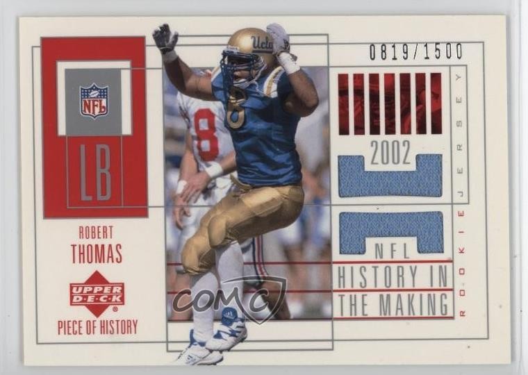 2002 Upper Deck Piece Of History in the Making /1500 Robert Thomas Rookie RC go9