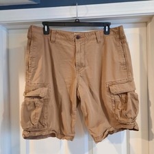 Gap Shorts Mens 38 Tan Khakis Cargo Vtg Y2K Heavy Utility Baggy Military 11"