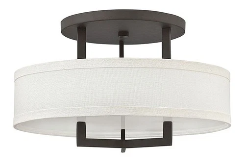 Hinkley Lighting 3201 3 Light 20"W Semi-Flush Ceiling Fixture - Bronze - Picture 1 of 9