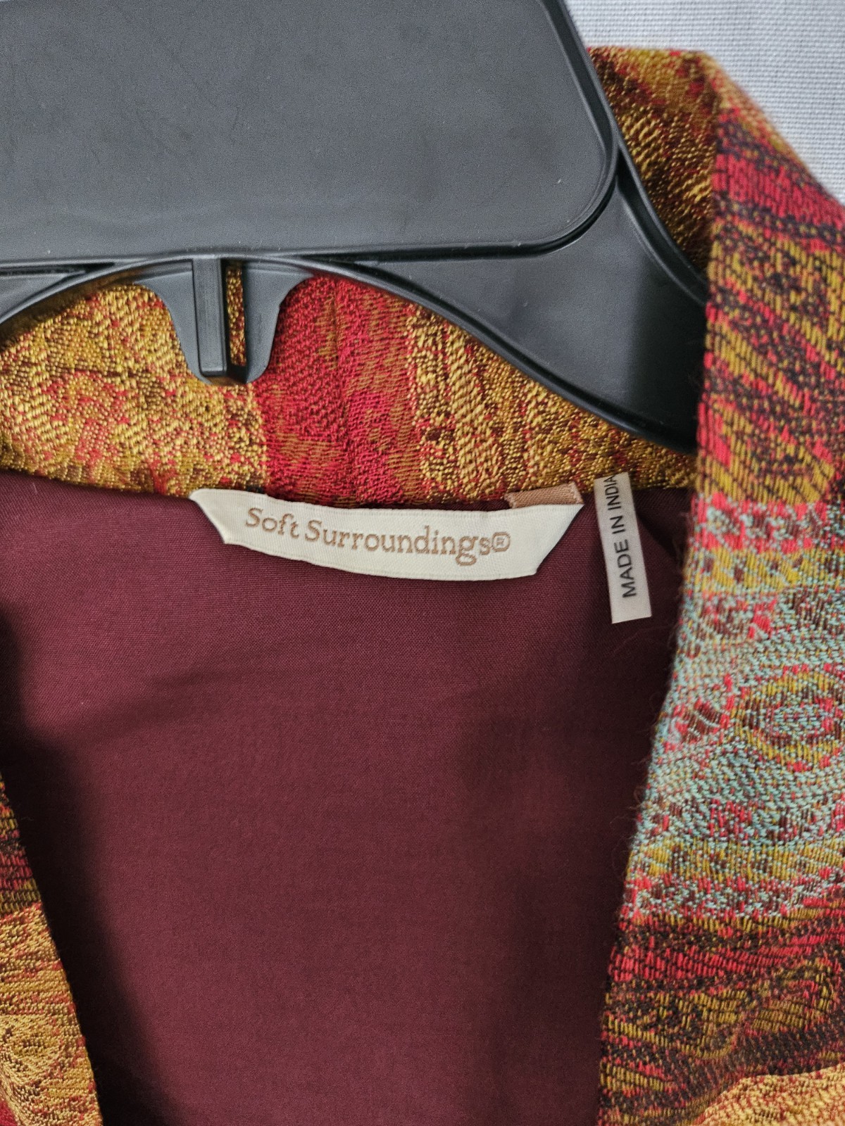 Soft Surroundings Embroidered Patchwork Tapestry … - image 6