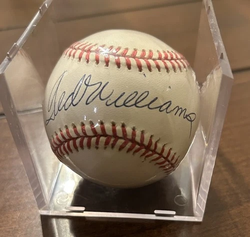Ted Williams Signed Bobby Brown Official American League Baseball