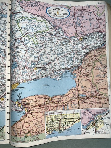 1969 Rand mc Nally’s Road And Reference Atlas Pontiac GTO 442 Olds - Bild 10 von 24