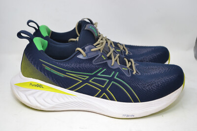 Asics Gel-Cumulus 25 Mens Size 12.5 Blue White Athletic Running Shoes 1011B621
