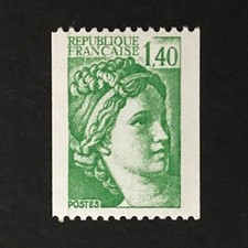 France 1979 1980 MNH ** Sabine 1.40 Sc#1677 coil roll type 1977 1978
