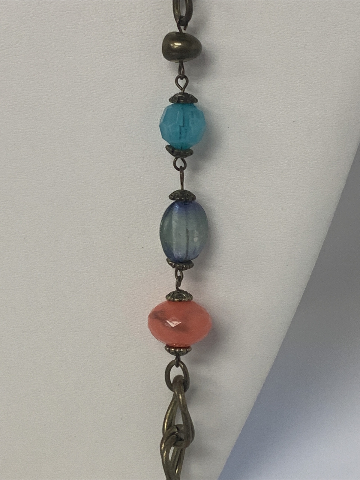 Long Ruby Rd Necklace Multi Colored And Multi Sha… - image 4