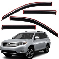 For 2008-2013 Toyota Highlander In-channel Sleek Rain Guard Window Vent Visor