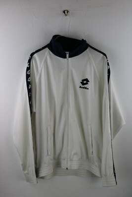 Lotto Herren Trainingsjacke Gr. M track jacket Blau / Weiß MT7