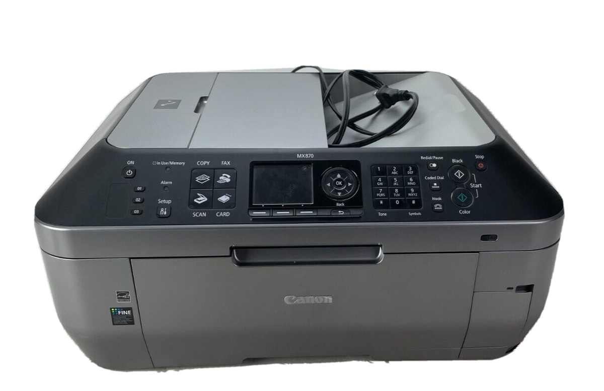 Canon PIXMA MX870 All-In-One Inkjet [ for parts unknown error