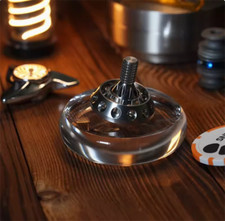 Stainless Steel Hand Twisting Spinning Top Gyro Gyroscope Spinner Collection