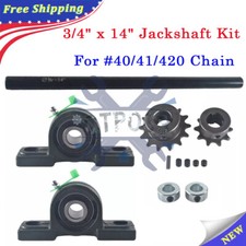 3/4" X 14" Complete Jackshaft Kit For 40/41/420 Chain Go Kart Mini Bike
