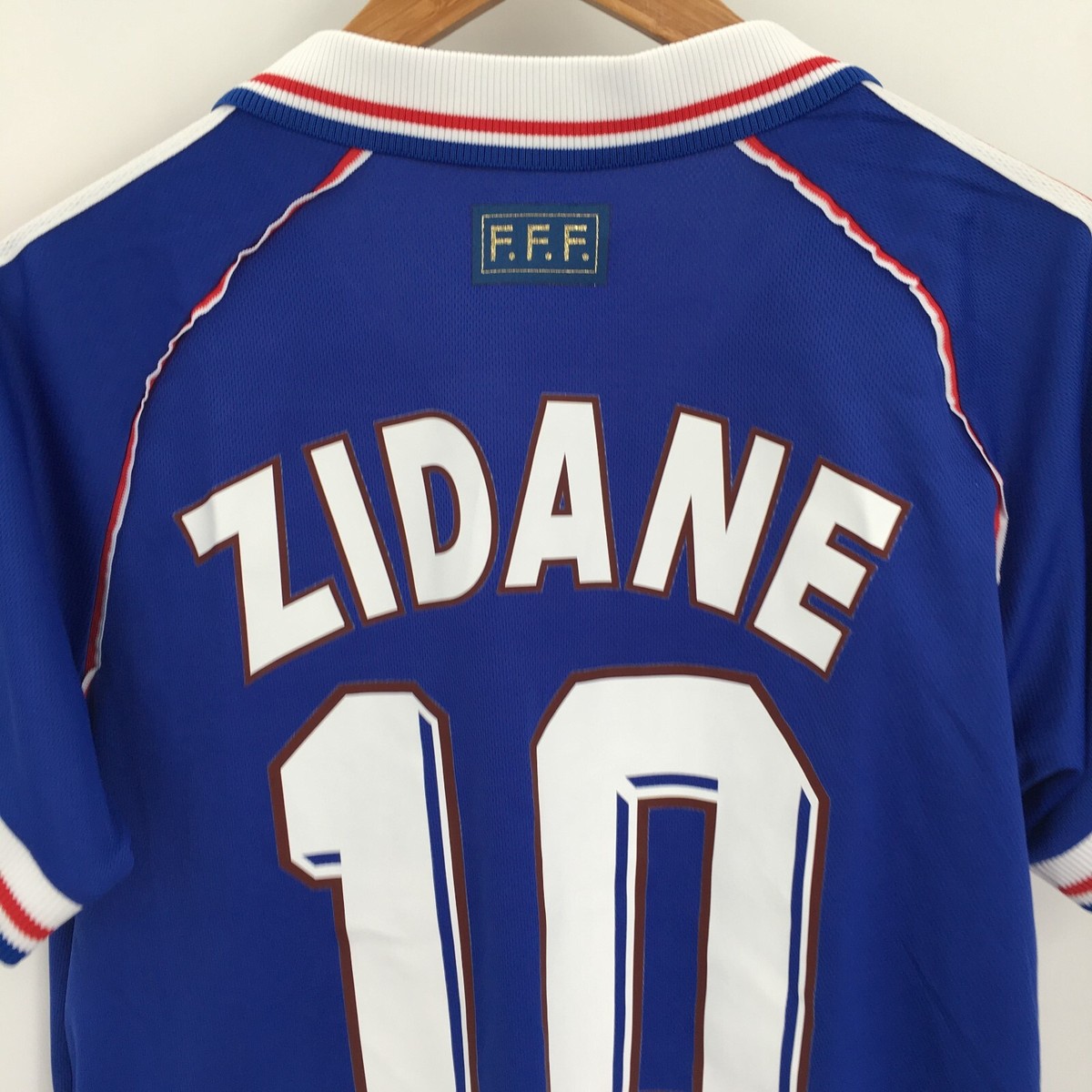 Zinedine Zidane France 1998 Soccer Jersey Men's Blue Adidas Short