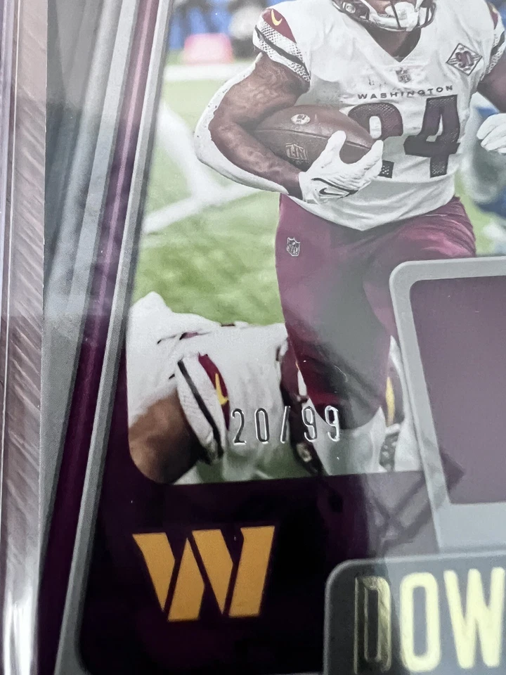 2022 Panini Playbook Down and Dirty Antonio Gibson /99 #DD-14 GAME USED JERSEY! - Image 3 of 3