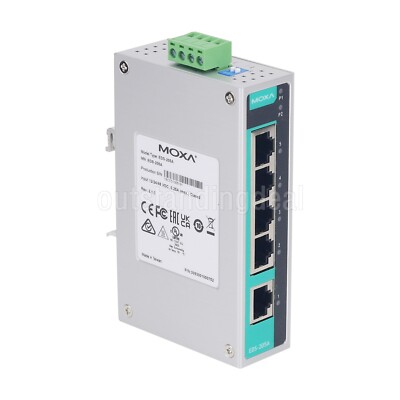 MOXA EDS-205A 5 Port Ethernet Switch Industrial Grade Unmanaged