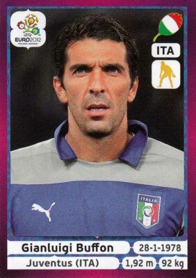 Panini Sticker Fußball EM Euro 2012 Nr. 316 Gianluigi Buffon Italia Bild NEUWARE