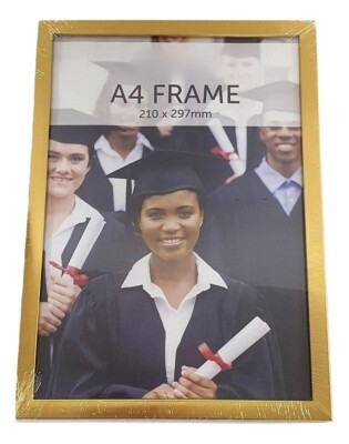 2 Stück A4 Uni Foto Bild Zertifikat Rahmen Freistehend Wandmontage Stilvoll