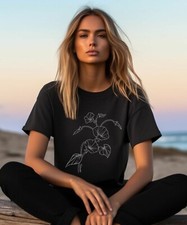 Birth Month Flower T Shirt, Botanical Nature Inspired, Birth Month Blossoms Tee