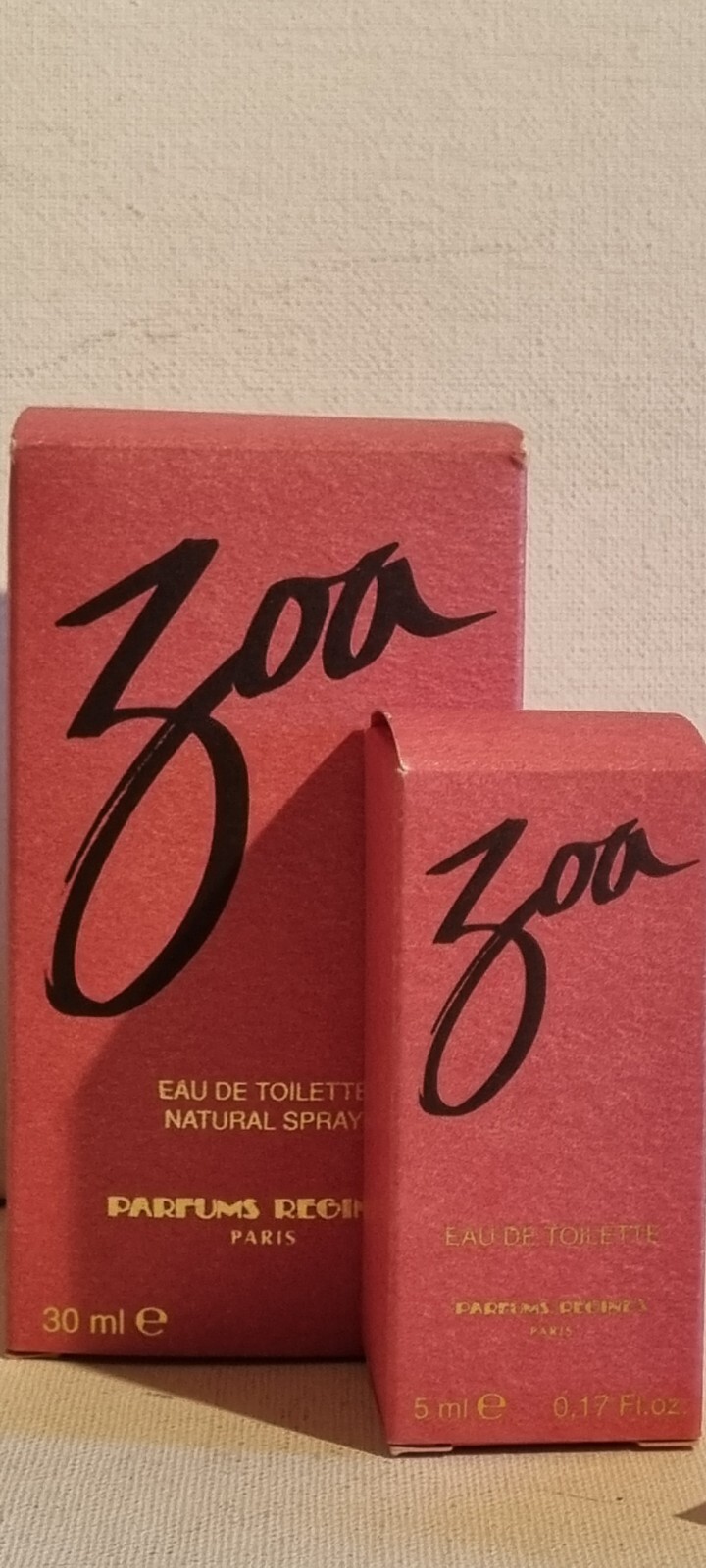 Parfum rare ZOA Régine's eau de toilette 30ml et sa miniature pour collectionneuse