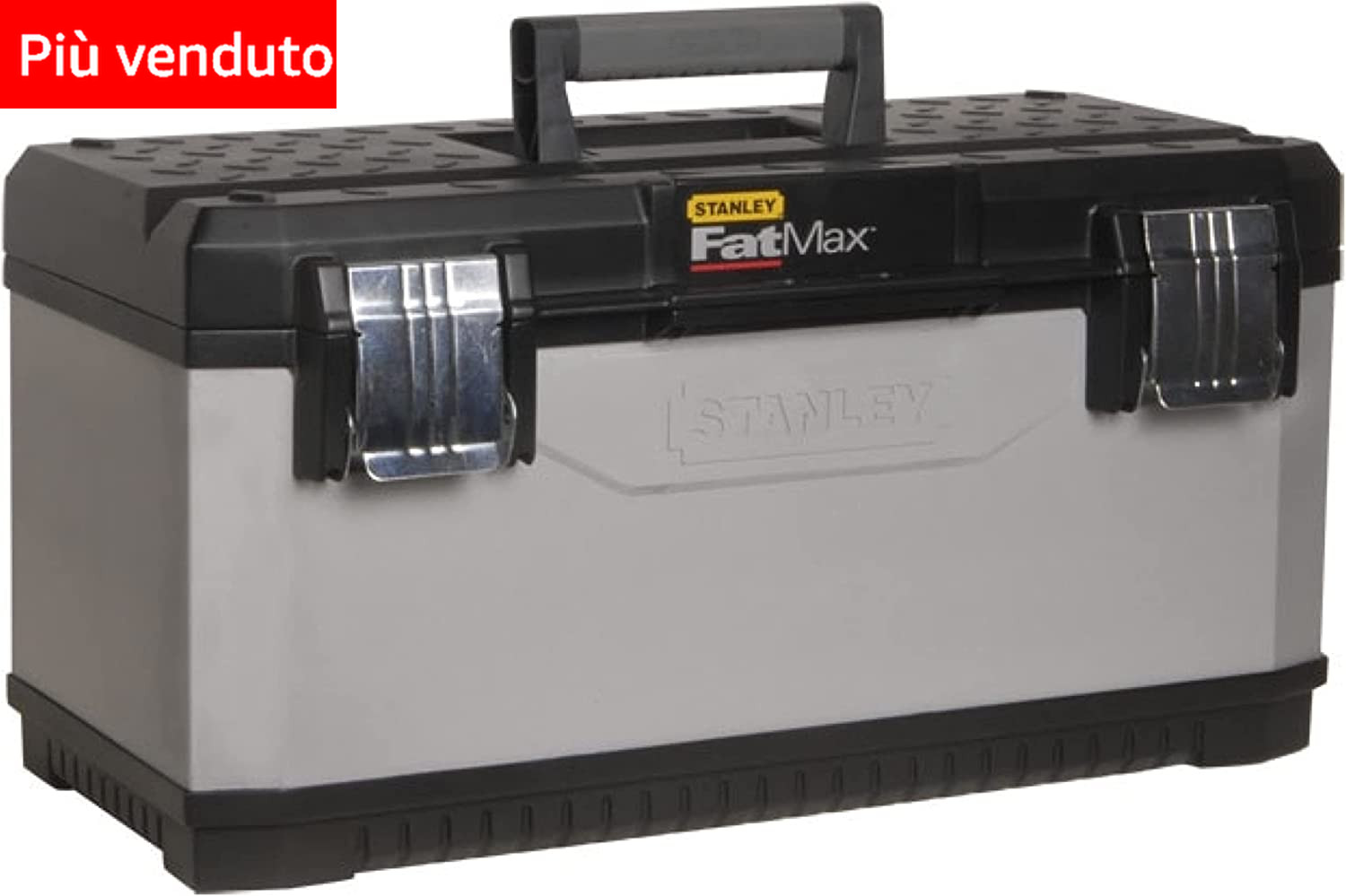 Fatmax 1-95-617, Cassetta Degli Attrezzi in Metallo 26"/66Cm, Clip in Metallo Re