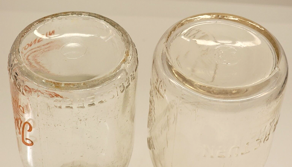 Vintage Devendorf Homestead NY & TriCity Dairy WI Half Pint Milk Cream Bottle eBay