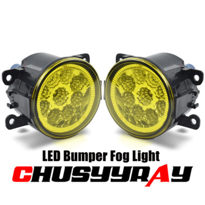 PAIR LED Front Bumper Fog Light Lamp Left&Right For 2013 2014-2018 Ford C-Max