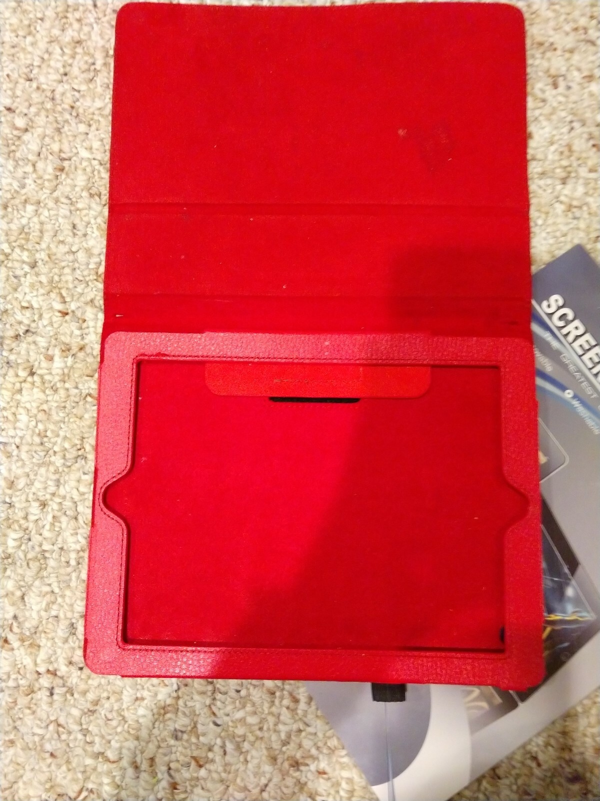 iPad Red Case And Screen Protector eBay
