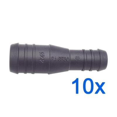 10 x YOU.S Schlauchverbinder Zwischenstück RGV Ø 20mm 14mm Gerade Form Reduziere