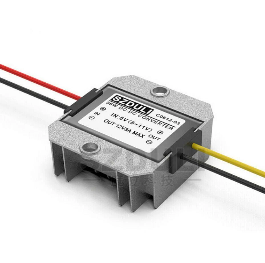 Módulo regulador de potencia de refuerzo convertidor escalonado convertidor 3A 36W universal para automóvil de 6V a 12V Foto 2 de 4