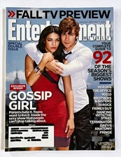Entertainment Weekly Magazine Gossip Girl Chace Crawford Jessica Szohr Sept 2008