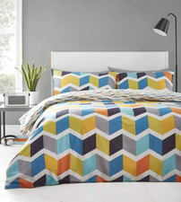 Set copripiumino Zig Zag Luminoso di Portfolio Home DOPPIO REVERSIBILE