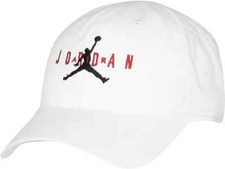 NWT Jordan Youth HBR Adjustable Hat - BLACK, WHITE