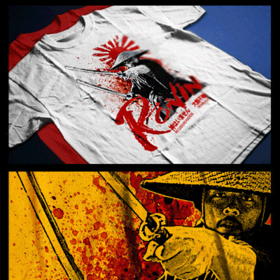 Samurai Warrior Swords Bushido Code Kanji Japanese Katana Ronin Assassin T-Shirt