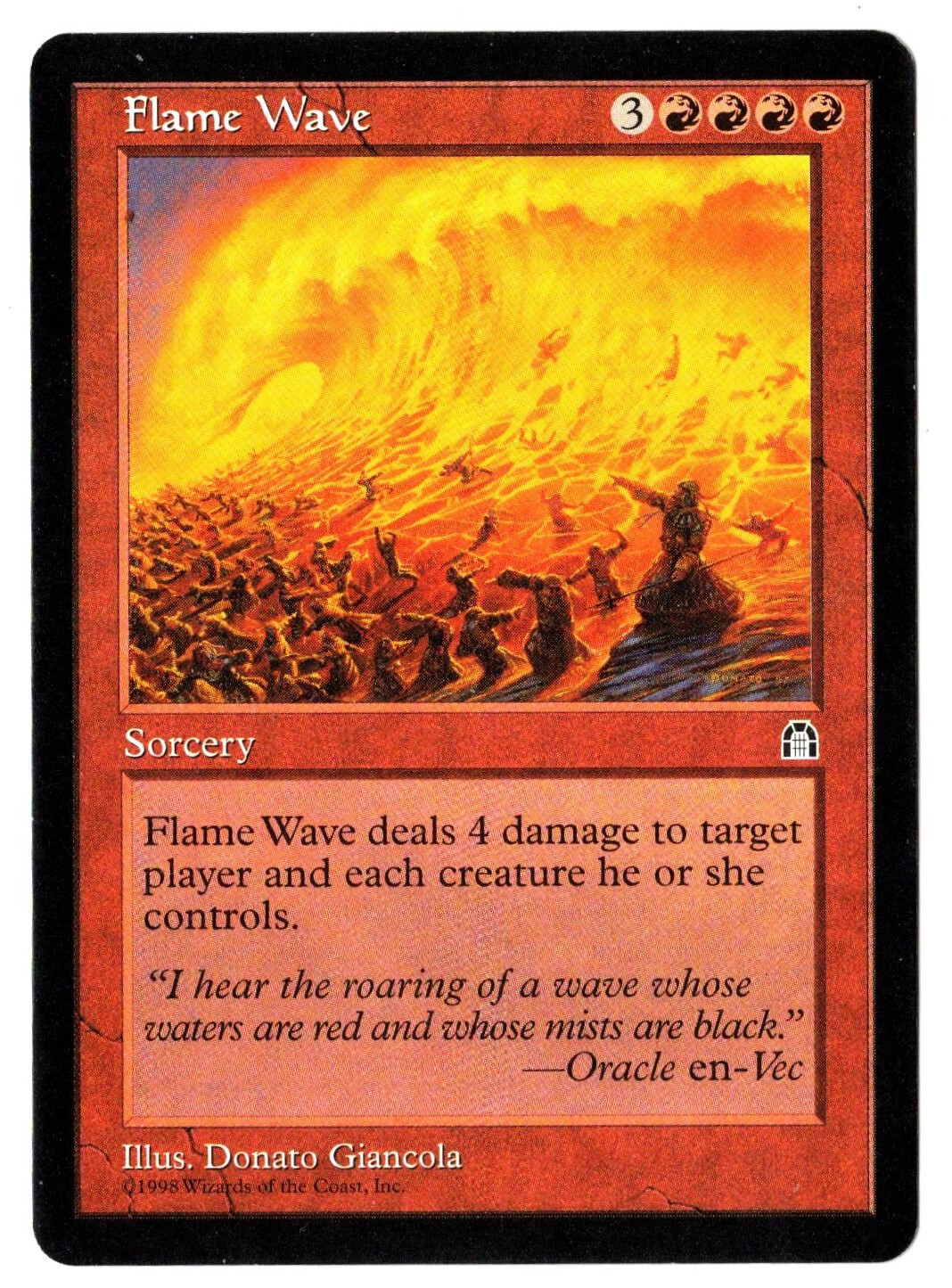 Flame Wave - 1998 Stronghold MTG Red Uncommon Sorcery NP
