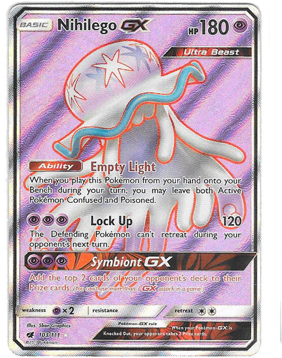 Nihilego Gx 49/111 + 30 Cartas Grátis (originais Copag)