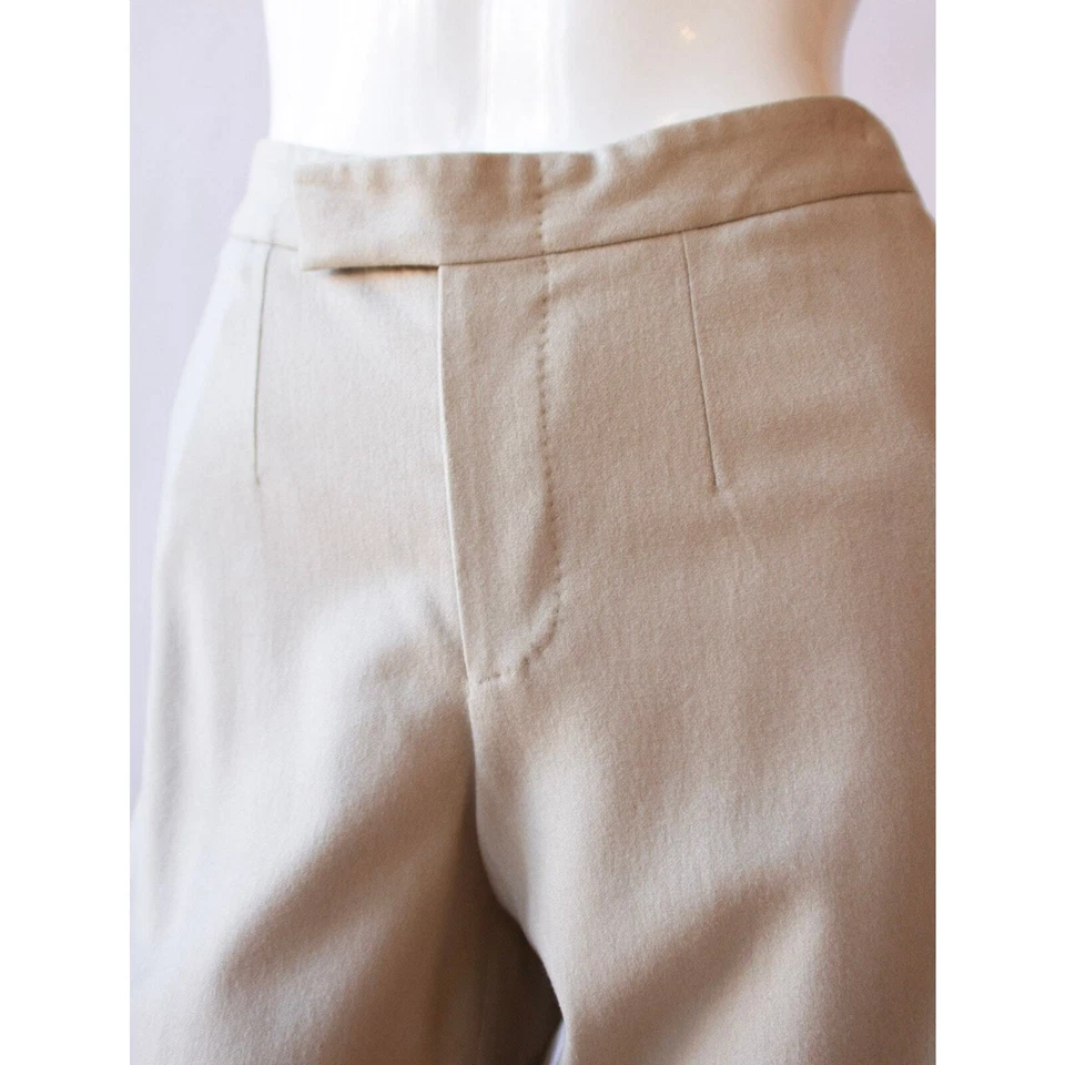 Vintage Gucci Wool Tan Wide Leg Culotte Trousers - Size 42(IT) - Image 2 of 4