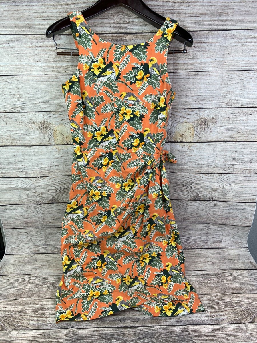 New Patagonia Womens Size 4 Pataloha Tropical Dress Peach Sherbet