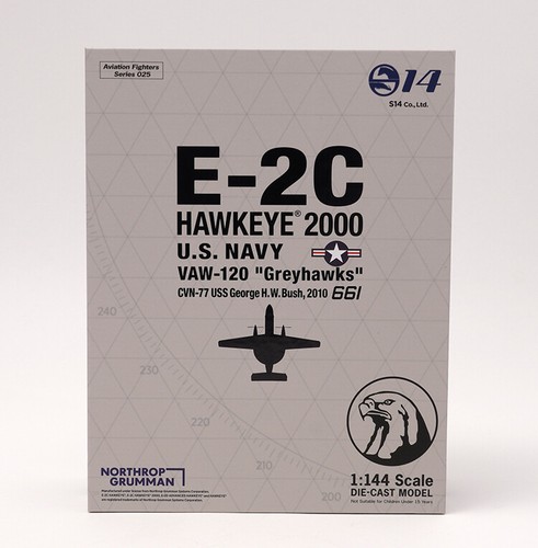 S14 1/144 E-2C early warning aircraft E2 VAW-120 George Bush 2010 alloy model - Picture 21 of 24