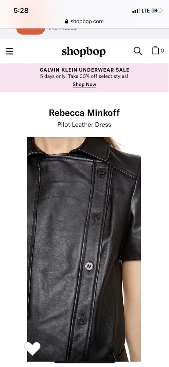NWT Rebecca Minkoff Pilot Dress Genuine Lambskin Leather~Size 2 | eBay NWT Rebecca Minkoff Pilot Dress Genuine Lambskin Leather~Size 2 | eBay