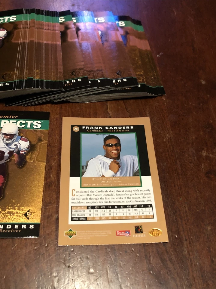 50 Card Lot 1995 Upper Deck Sp Football Frank Sanders #20 Arizona Cardinals MINT - Image 3 of 4