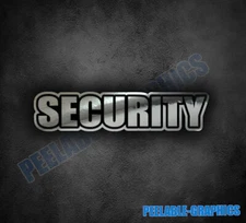 SECURITY Vinyl Decal Sticker Officer Cop Police Guard Bouncer Loss Prevention